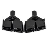 Terminale Coda Per Class CLS CE W204 W212 W218 C63 E63 CLS63 Paraurti Posteriore Auto Terminali Di Scarico Marmitta Uscite Tubo Coda(Style B Black)
