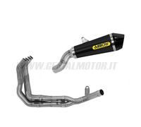 Terminale + Collettori Arrow Omo Acc Nero per KAWASAKI Z 900 A2 2019 > 2023