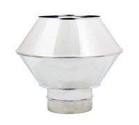 TERMINALE- COMIGNOLO BICONICO - INOX - PER STUFE e CAMINI