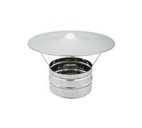 TERMINALE COMIGNOLO CINESE BASE TONDA - INOX AISI 304 - PER STUFE e CAMINI