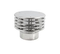 Terminale con lamelle in acciaio inox Aisi 304 diametro Ø 8 cm per canna fumaria