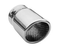 Terminale di scappamento, universale, in acciaio inox, rotondo, fino a 63 mm, cromato, da 48 mm a 55 mm