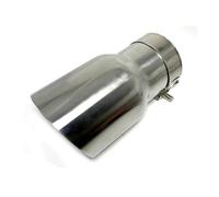 Terminale di Scarico 1 PC Car Modificato Tubo Scarico In Acciaio Inox Universale Dritto Taglio Bordo Lucido Punta Del Silenziatore Turbo Fischio(ID 48-OD 101)