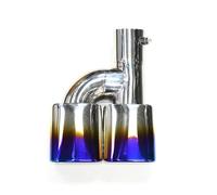 Terminale di Scarico 1 PCS Decorato Punta Scarico Presa Quadrata Per Toyota Per Noah Per Voxy Serie 80 2010 Ugello Del Silenziatore tubo di scarico(Blu)