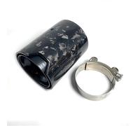 Terminale di Scarico 1 Pezzo Punta Scarico In Fibra Carbonio Forgiata Nera Per BMW Per M2 F87 Per M3 F80 Per M4 F82 F83 Tubo Turbo Fischio(63 IN 105 OUT)
