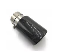 Terminale di Scarico 1 Pezzo Singolo In Fibra Carbonio Lucido Posteriore Auto Scarico Terminale Universale Marmitta Tubo Per BMW E46 Turbo Fischio(ID 54-OD 101)