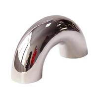 Terminale di Scarico 1 Pz Gomito 90 Gradi Angolo Gomito 1,5 Mm Di Spessore 51 M 60 Mm 63 Mm 76 Mm Sanitario Saldatura Testa A Testa Tubo Di Scarico Dell'automobile Scarico Coda Punta(63mm)