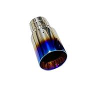 Terminale di Scarico 1 Pz Parti Di Automobili Tubo Di Scarico Silenziatore Gola Di Coda Acciaio Inossidabile Nido Di Vespe Blu Arrostito Bocca Di Tromba Di Grande Scarico Coda Punta(67mm-101mm)