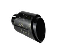 Terminale di Scarico 1 Pz Universale Auto Forgiato In Fibra Di Carbonio Coda Gola Silenziatore Lucido Marmitta Ugello Di Scarico Punta Multicolore Scarico Coda Punta(Gold 63.5mm-101mm)