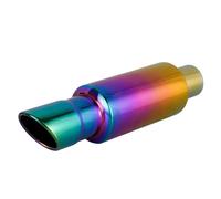 Terminale Di Scarico 1 Pz Universale Marmitta Di Scarico Per Auto Punta Marmitta Di Scarico Per Auto Tubo In Acciaio Inox Coda Posteriore Gola Tubo Di Scarico Dritto Terminali(Colorful)