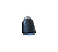 Terminale Di Scarico 1 Pz Universale Per Automobile Uscita Singola Ugello Di Scarico Luminoso Marmitta Gola Di Scarico Terminali(66mm IN-89mm OUT)