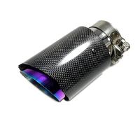 Terminale di Scarico 1PC Punta Di Scarico Per Auto Tubo Viola Lucido Tubo Marmitta Semplice Modifica Del Tubo Di Scarico Delle Parti Di Automobili Coda Gola(60MM IN-89MM OUT)
