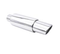 Terminale di Scarico 2.5 Pollici Marmitta Terminale Tubo Scarico Racing Silenziatori Turbo Sound Boost Acciaio Inossidabile 63mm Ingresso Uscita(XH-EP090-SL)