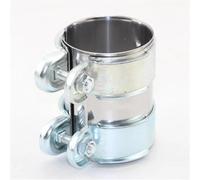 Terminale di Scarico 2 Pollici .5 Tubo Scarico Marmitta Connettore Giunto Manicotto Morsetto Regolabile In Acciaio Inossidabile Kit Fai Te Strumento Turbo Fischio(65mm)