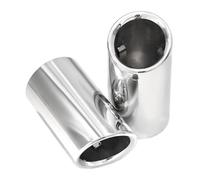Terminale di Scarico 4 Pezzi Di Terminale Di Scarico Per Auto Rivestimento Di Scarico Per BMW Per X5 G05 X6 G06 X7 G07 Ugello Di Scarico Punta Del Silenziatore Scarico Coda Punta(Silver 4 PCS)