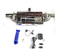 Terminale di Scarico 51/63/76mm Tubo Scarico Auto Marmitte A Valvola Variabile Controllo Remoto/Pompa Vuoto Universale Forma A T Uno In Due Fuori Turbo Fischio(63MM+Control)