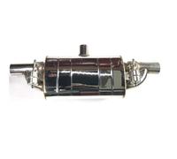 Terminale di Scarico 51/63/76mm Tubo Scarico Auto Marmitte A Valvola Variabile Controllo Remoto/Pompa Vuoto Universale Forma A T Uno In Due Fuori Turbo Fischio(76MM(3Inch))