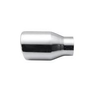 Terminale di Scarico 63MM IN 102MM OUT Terminale Scarico Universale Auto Tubo Acciaio Inossidabile Finitura Cromata Tubo Rivestimento Gola Della Coda Dell'auto Modificata Tubo di Scarico Auto