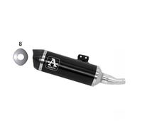 Terminale di scarico 73520AKN per KYMCO AK 550 Alluminio Dark 2021 > 2023