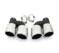 Terminale di Scarico Accessori In Acciaio Inox Per Tubo Di Scarico Posteriore Per Auto, Terminale Di Scarico Tipo MORSETTO Adatto Per A4 A5 A6 A7 S4 S5 S6 S7 Scarico Coda Punta