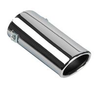 Terminale di scarico Acciaio/Cromo - ovale 80x60mm - lunghezza 165mm - attacco ->55mm