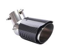 Terminale Di Scarico Ad Angolo Regolabile - Acciaio Inossidabile Calotta In ABS In Fibra Carbonio 63 Mm ID/89 OD Universale Scaricos Terminale