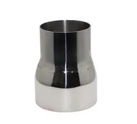 Terminale di Scarico Adattatore Diritto Universale In Acciaio Inossidabile Riduttore Silenziatore Scarico Tubazione Saldata Tubo In Diverse Dimensioni Disponibili Posteriore Coda Gola(O.D 54mm-60mm)