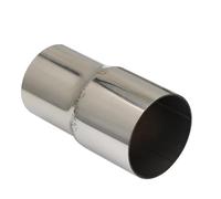 Terminale di Scarico Adattatore Riduttore Dritto Universale In Acciaio Inossidabile Scarico Auto E Marmitta Tubazione Tubo Saldato Diverse Misure Disponibili Turbo Fischio(O.D 48mm-54mm)
