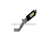 Terminale di Scarico Arrow Gp2 Acciaio Nero Aprilia Tuono V4 R 2011 > 2015