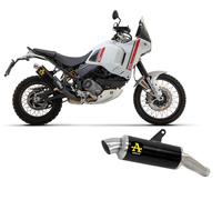 Terminale di Scarico Arrow Indy Race E5 Allum Black Ducati DesertX 950 2022 2024