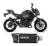 Terminale di Scarico Arrow Indy Race EVO alluminio Dark per Kawasaki Z 500 2024.