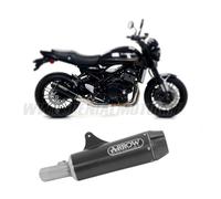 Terminale Di Scarico Arrow Omo Rebel Nero F Carbon KAWASAKI Z 900 RS 2017 > 2020