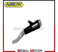 Terminale di Scarico Arrow Pro Race Acciaio Nero Suzuki Gsx-R 1000 2017 > 2020