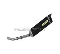 Terminale di Scarico Arrow Street Thunder Alu Nero Yamaha Wr 125 X 2009 > 2016