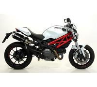 Terminale di Scarico Arrow Thunder alluminio nero Ducati Monster 796 2010 2014