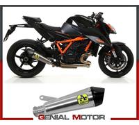 Terminale di Scarico Arrow X-KONE Titanio fond Carbon KTM 1290 SUPER DUKE R 2020