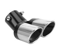 Terminale di Scarico Auto per Audi b6 b7 b8 b9 A5 A6 | Terminale di Scarico Auto Marmitta Auto, Tubo di Scarico Doppio Curvato in Acciaio Inox, Copri Scarico Marmitta