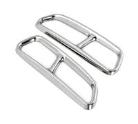 Terminale di scarico auto Per Chrome Tubi di Scarico Auto Cornice Decorazione per Gola per Coda per Tubo Modificato Copertura Trim 2 Pz per A6 C7 2016-2018
