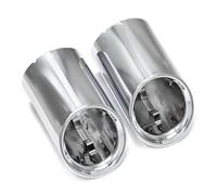 Terminale di Scarico Copertura Del Tubo Di Scarico Dell'auto Per BMW Per G20 G21 320 330i G22 G26 420i 430i Punta Silenziatore Tubo Di Scarico Sostituzione Scarico Coda Punta(1 pair Silver)