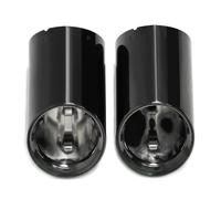 Terminale di Scarico Copertura Del Tubo Di Scarico Dell'auto Per BMW Per G20 G21 320 330i G22 G26 420i 430i Punta Silenziatore Tubo Di Scarico Sostituzione Scarico Coda Punta(1 pair Black)