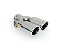 TERMINALE DI SCARICO DOPPIO MARMITTA PER AUTO CAR SPORT TUNING ACCIAIO UNIVERSAL