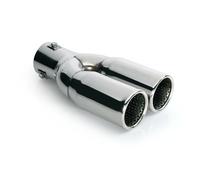 TERMINALE DI SCARICO DOPPIO SUONO SPORTIVO MARMITTA PER AUTO ACCIAIO Ø 34-46 mm