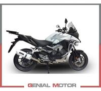 G.P.R. Scarico Albus Ceramic per Honda Crossrunner 800 2011-2014 Omologato Slip-on Bianco