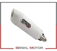 G.P.R. Scarico Albus Ceramic Slip-On Omologato per Suzuki GSR 750 2011-2015 Bianco
