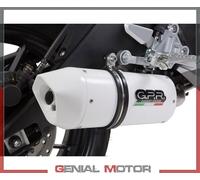 Gpr Exhaust Systems Albus Ceramic Yamaha Mt 125 14-16 Homologated Slip On Muffler Bianco Homologated