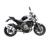 Gpr Exhaust Systems Albus Evo4 Cf Moto 400 Nk 21-22 Ref:cf.6.cat.alb Homologated Oval Muffler Bianco Homologated