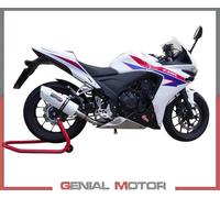 Gpr Exhaust Systems Albus Evo4 Honda Cbr 500 R 19-20 Euro 4 Homologated Slip On Muffler Bianco Homologated