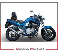 Gpr Exhaust Systems Deeptone Inox Suzuki Gsf 1200 Bandit/s 97-04 Homologated Slip On Muffler Argento Homologated