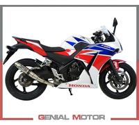 Terminale di Scarico GPR DEEPTONE INOX Racing HONDA CBR 300 R 2014 > 2016
