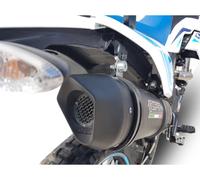 Terminale di Scarico GPR Furore Evo4 Nero Omo Malaguti XSM 125 SMoto 2021 2023